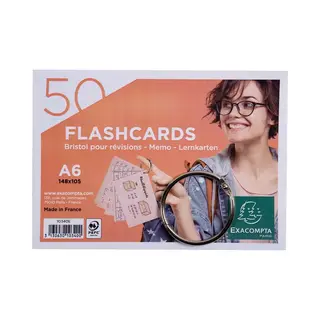 Exacompta 10340E Karteikarte Blau, Grün, Pink, Weiß, Gelb 50 Stück(e)