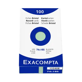 Exacompta 13340B Indexkarte Grün 1 Stk.