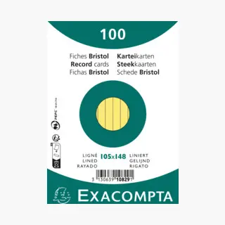 Exacompta 10829SE Indexkarte Gelb