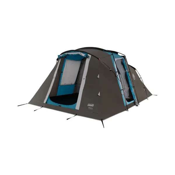 Coleman Vespucci 4 Tent - 4 Persoons Tunneltent – Uv Guard SPF50 Zonbescherming – Ventilatie – Geïntegreerd Grondzeil - Grijs/blauw thumbnail