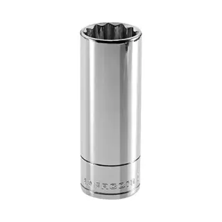 Facom 3/8 in Drive 10mm Long Socket, 12 point, 55 mm Overall Length