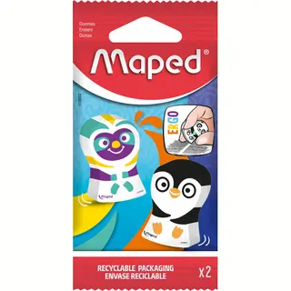 Maped Ergo Fun Radierer Mehrfarbig 2 Stück(e)