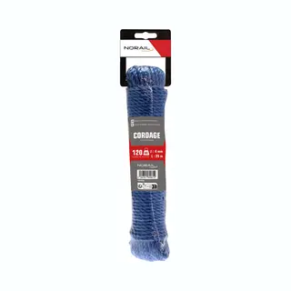 Norail Touw Geslagen Polypropyleen 4 Mm, 25 M, Blauw