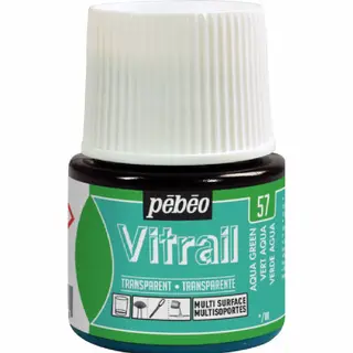 Pebeo Vitrail Paint, Aqua Green, 45ML