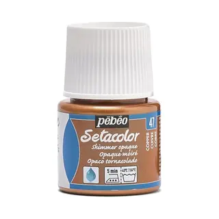 Pébéo Setacolor Koperen Glanzende Textielverf - 45ml Textielverf Voor Donkere En Lichte Stoffen