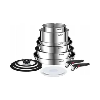 Tefal Ingenio Emotion Kochgeschirr-Set, 13-teilig, Töpfe Und Pfannen Mit Abnehmbaren Griffen, Antihaftbeschichtung, Induktionsgeeignet,