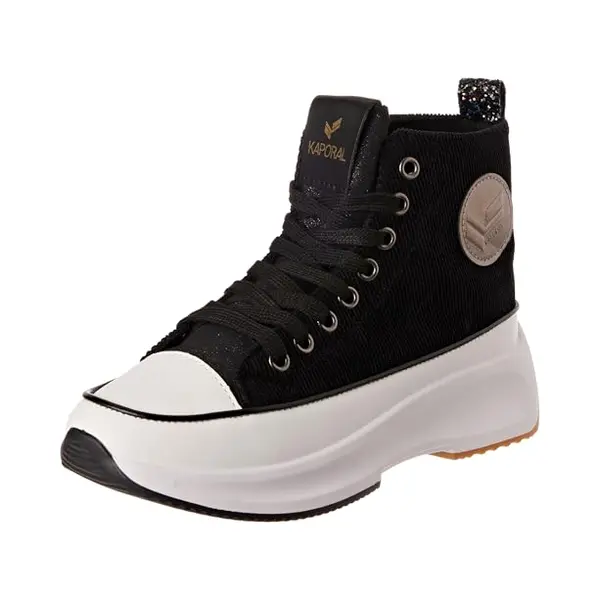 Kaporal Christa Sneakers Voor Dames, Zwart Fluweel thumbnail