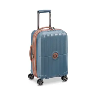 Delsey, Koffer, St. Tropez 4-Rollen Kabinentrolley 55 Cm, Blau, (43 l)
