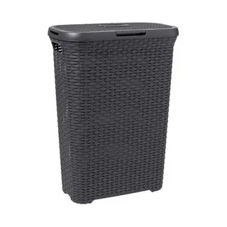 Curver Style 2045061 Plástico Cesta de lavadero Antracita 40L