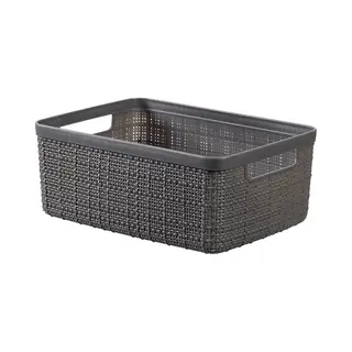 6x Curver, Opbergmandje, Jute Kleine Mand Diepe Schaduw (20 cm, 1x)
