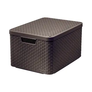 Curver Style L Aufbewahrungskorb Rattan Braun