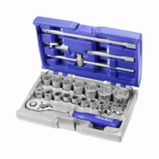 Expert By Facom, Dopsleutel + Dopmoer, 22-Delige 1/2" Metrische 6PT Skt Set