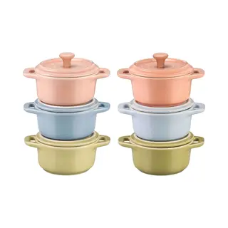 Staub Ceramic Macaron Cocottes 200ml Set Van 6