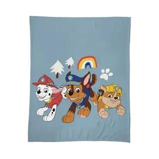 Omydream Paw Patrol Hug Kinderdecke | 100% Polyester | Öko-Tex | 125 X 150 Cm | Bedruckt Für Jungen | Blau