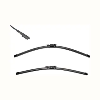 Valeo Silencio Wiper - VF407 - Kit Of High Performance, Superior Road Visibility, Easy Installation Original Flat Blades 650mm/600mm - Front - Set Of