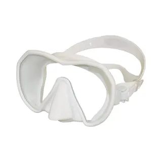 Beuchat Maxlux S Diving Mask For Narrow Face Shapes, Colour, White