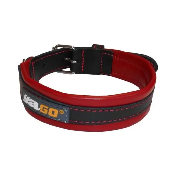 Hondenhalsband Yago M Zwart/Rood 34-43 Cm Rood/Zwart thumbnail