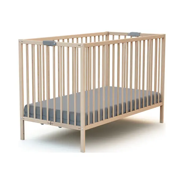 Webaby - Opvouwbaar Kinderbed In Hout Beuken Onbewerkt 60 X 120 Cm Flex thumbnail