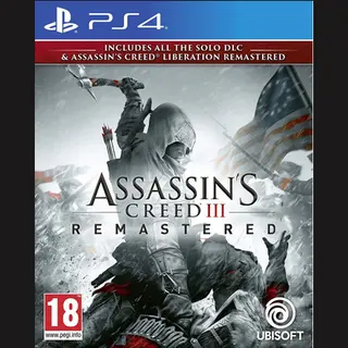Ubisoft Assassin's Creed Iii Remastered, PS4 Remasterd PlayStation 4