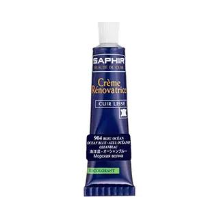 Saphir Renovating Cream Polish 25 Ml Tube Ocean Blue 904
