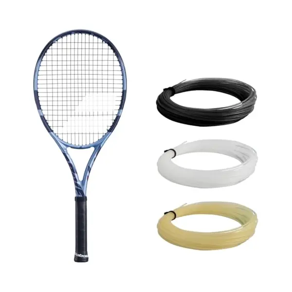 Babolat Pure Drive 11th Gen Tennis Racquet (4 1/4" Grip) Strung With White Syn Gut At Mid-Range Tension thumbnail
