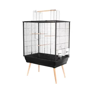 Zolux - Jaula Neo Jili - Sonnenschirm (78 X 47, 5 X 112 Cm), Farbe Schwarz