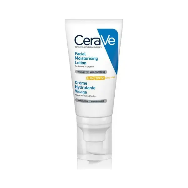 CeraVe Am Facial Moisturising Lotion SPF50 With Ceramides & Vitamin E thumbnail