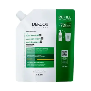 Vichy Dercos Anti-Roos Ds Werkzame Shampoo Droog Haar Navulling | 390 Ml