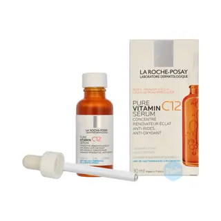 La Roche-Posay Pure Vitamin C12 Serum Antioxidatives Hautbild Erneuerndes Anti-Falten Serum-Konzentrat, 30 Ml Lösung