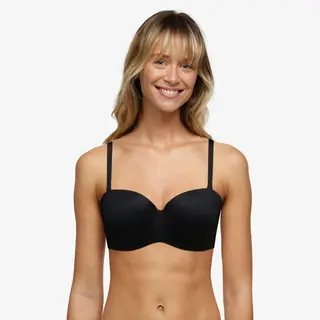 Chantelle Strapless Bh Bandeau - Norah - Voorgevormde Bh Zonder Bandjes - Afneembare Bandjes - 90B - Zwart