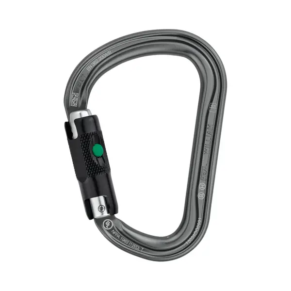 Petzl M36A Bl Karabinerhaken zum Klettern Verschlusskarabiner D-förmig Aluminium Grau 1 Stück(e) thumbnail