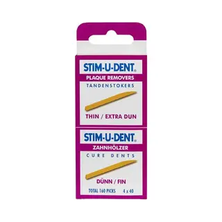 Stim-U-Dent Tandenstokers Thin Extra Dun 160 Stuks