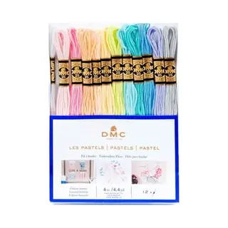 Dmc | Pastels | Mouliné Pack | Borduren | Borduurgaren | Splijtzijde | 12 X 4 Meter