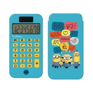 Lexibook, Despicable Me Minions, Pocket Calculator, Conventional And Advanced Calculator Functions, Rigid Protective Cover, With Battery, Blue/Yellow,