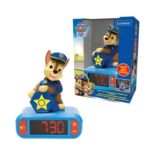 Lexibook, Paw Patrol, Sound And Melody Night Light Alarm Clock, Backlit Lcd Screen, Illuminated, Snooze, RL800PA2