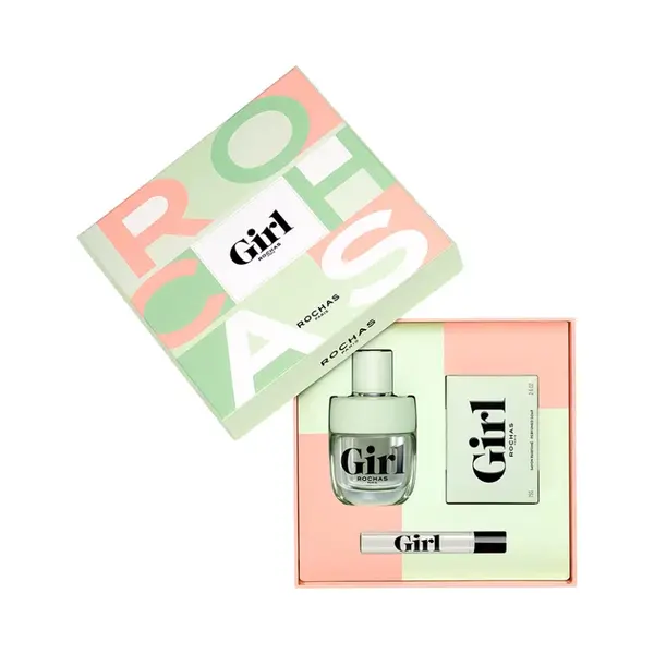 Rochas Girl - Eau De Toilette 60 Ml + Miniatuur Eau De Toilette 7, 5 Ml + Zeep 75 Gram - Giftset thumbnail