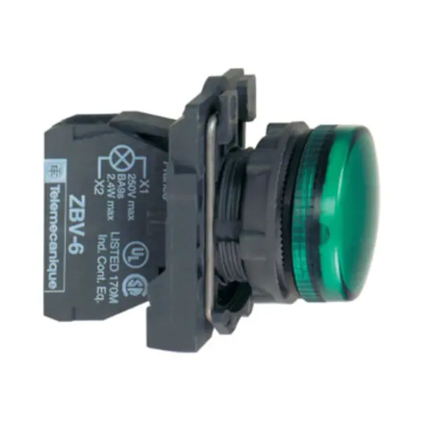 Schneider Electric XB5AVB3 Alarmlichtindikator 24 V Grün thumbnail