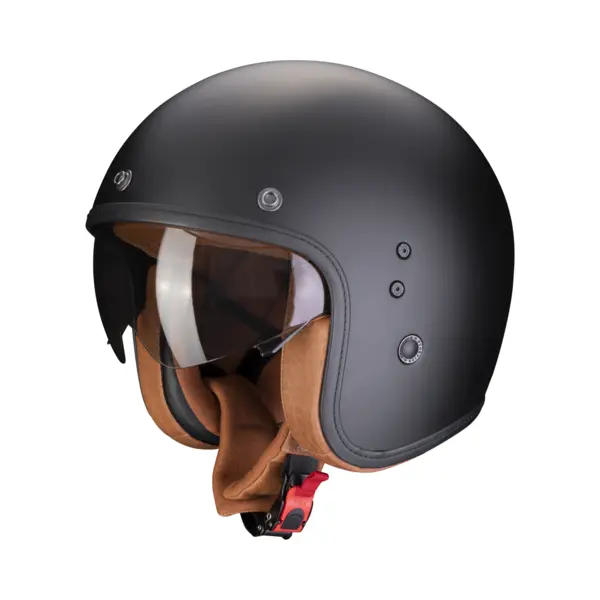 Scorpion Belfast Evo Luxe Matt Zwart Jethelm - Maat M - Helm thumbnail