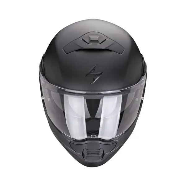 Scorpion Exo-930 Evo Solid Matt Pearl Black - Systeemhelm - Maat S - Motorhelm - Ece 22-06 Gekeurd thumbnail