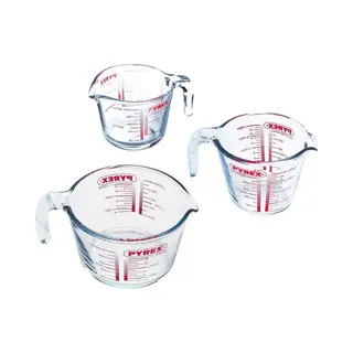 Pyrex Set Maatbekers, Maatbekers, Transparant