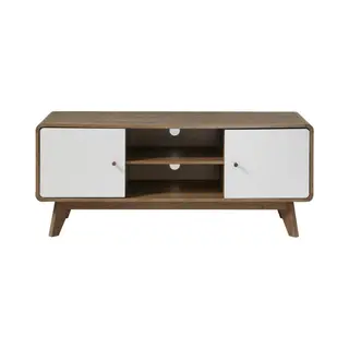 Calicosy - Tv-Meubel Albura - Houtdecor En Wit - 128, 5 Cm