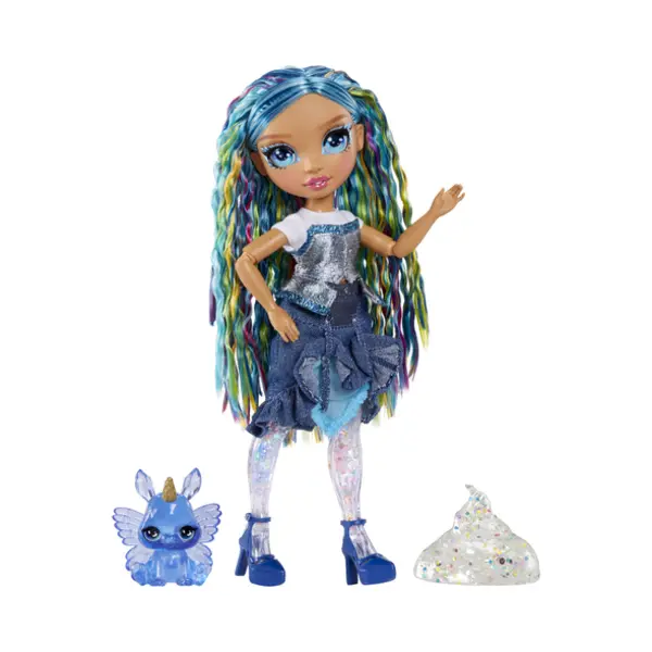 MGA Entertainment Rainbow High Rainbow Shimmers with Slime Fashion Doll - Skyler (blue) thumbnail