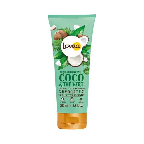 2e Halve Prijs, Lovea Kokos En Groene Thee Conditioner 200 Ml thumbnail
