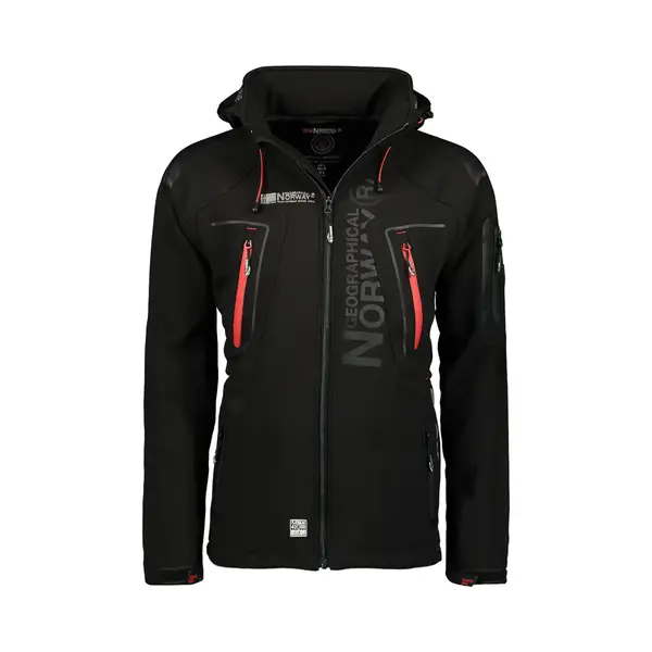 Geographical Norway, Mannen, Outdoor Jassen, Techno-Softshell-Jacke (S), Zwart, S thumbnail