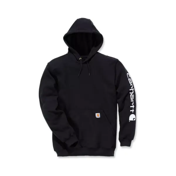 Carhartt, Herren, Pullover, Sleeve Logo Hooded Sweatshirt, Schwarz, (Xl) thumbnail