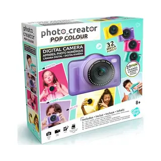 Canal Toys - Photo Creator - Digital Pop Camera Purple For Children 8 Years Plus - Compact Photo And Video Camera With Dual Lens Filters And Frames -