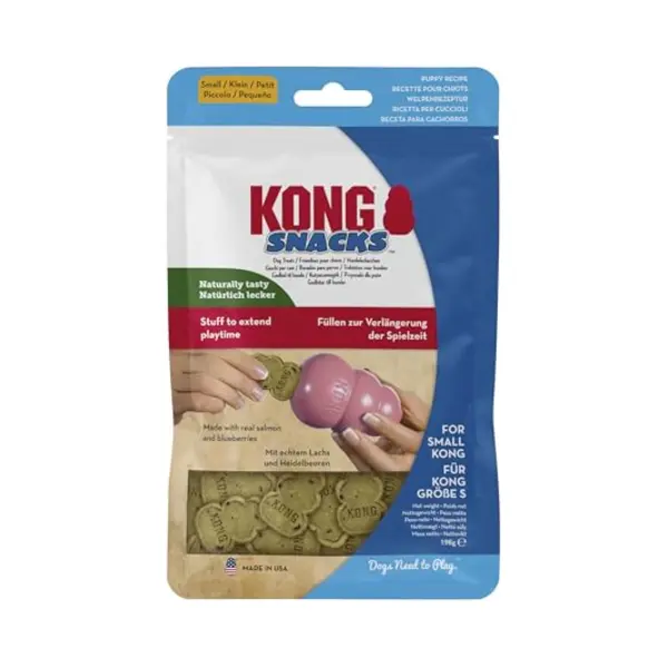 Kong Snacks - Natürliche Hundekekse - Mit Leckerem Geschmack - Für Kong-Spielzeuge - Hühnerleber, Kleine Welpen-Spielzeuge thumbnail