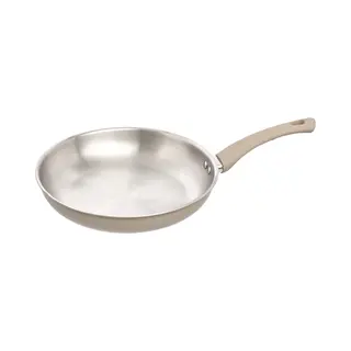 5Five Koekenpan Paris - D28 Cm - Rvs - Aluminium - Beige/zilver - Pannen - Alle Warmtebronnen