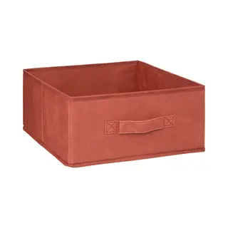 5Five Opbergmand/kastmand - 14 Liter - Bordeaux Rood - 31 X 31 X 15 Cm - Vakkenkast Manden