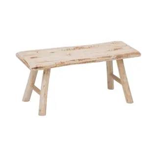 Atmosphera Createur D'interieur Atmosphera Woody Massief Houten Bijzetbank, 70 X 26 X 31 Cm, Voor Entree, Woonkamer, Slaapkamer